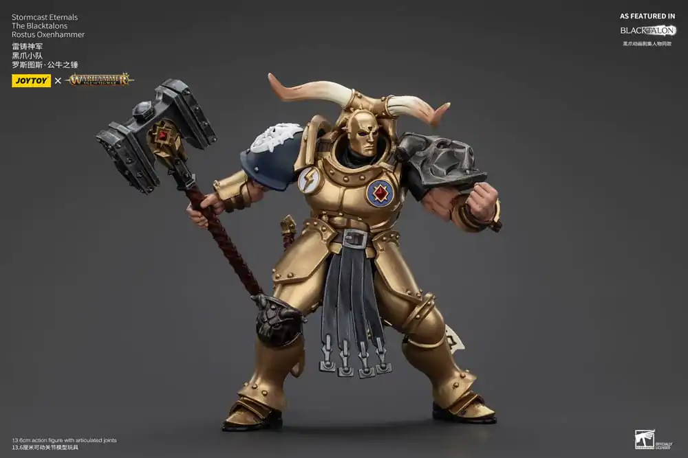 Warhammer Age of Sigmar Figurka Akcji Stormcast Eternals The Blacktalons Rostus Oxenhammer 20 cm zdjęcie produktu