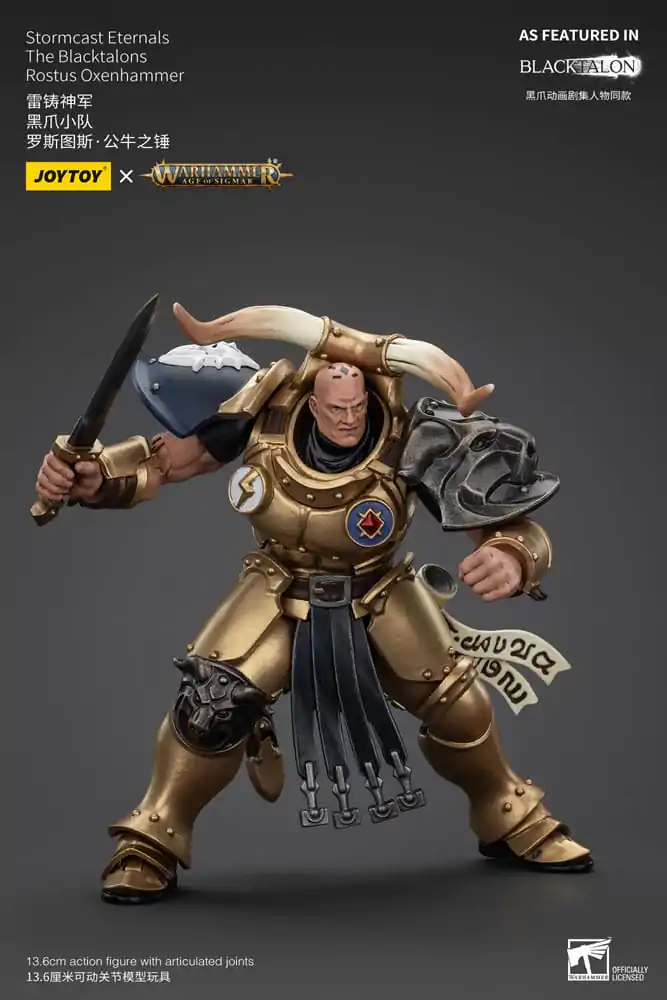 Warhammer Age of Sigmar Figurka Akcji Stormcast Eternals The Blacktalons Rostus Oxenhammer 20 cm zdjęcie produktu