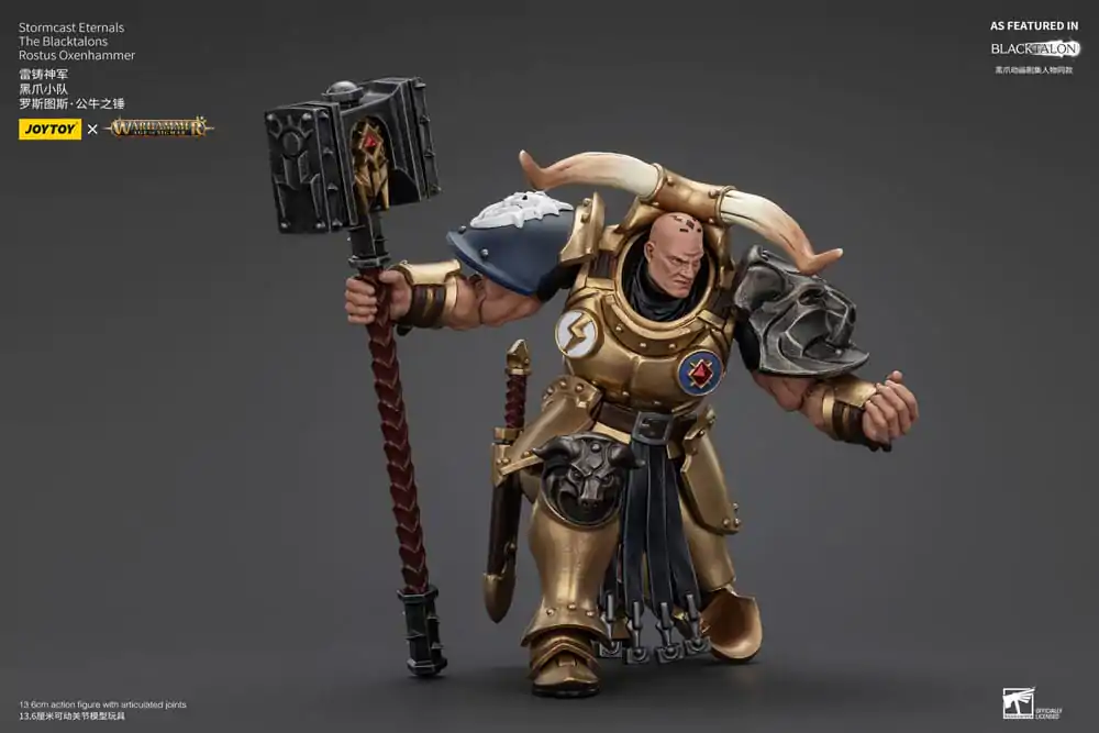 Warhammer Age of Sigmar Figurka Akcji Stormcast Eternals The Blacktalons Rostus Oxenhammer 20 cm zdjęcie produktu