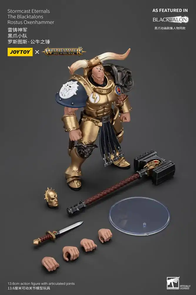 Warhammer Age of Sigmar Figurka Akcji Stormcast Eternals The Blacktalons Rostus Oxenhammer 20 cm zdjęcie produktu