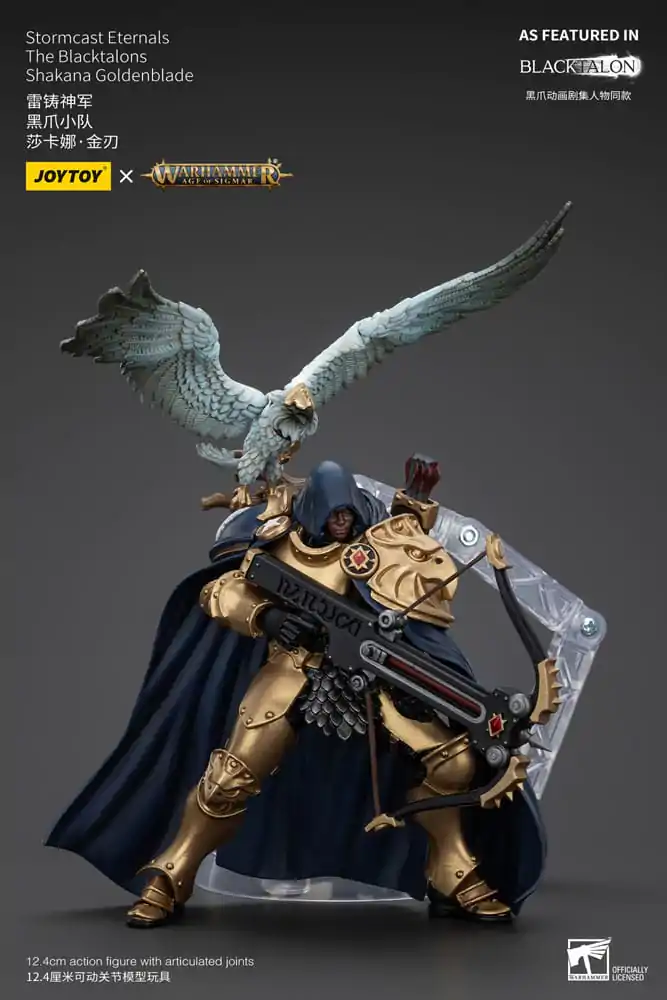 Warhammer Age of Sigmar Figurka Akcji Stormcast Eternals The Blacktalons Shakana Goldenblade 20 cm zdjęcie produktu