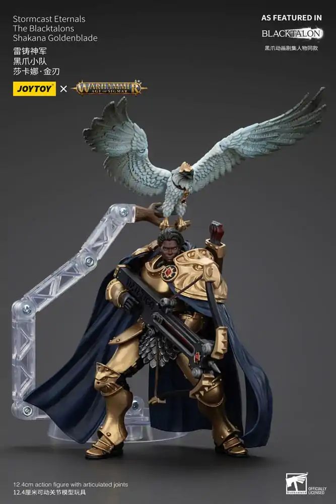 Warhammer Age of Sigmar Figurka Akcji Stormcast Eternals The Blacktalons Shakana Goldenblade 20 cm zdjęcie produktu