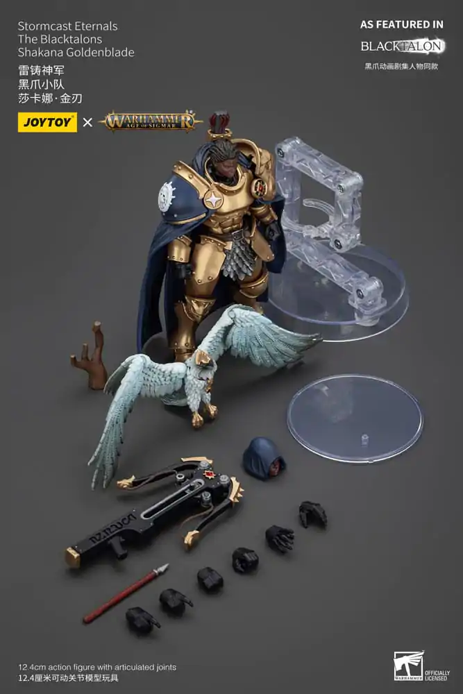 Warhammer Age of Sigmar Figurka Akcji Stormcast Eternals The Blacktalons Shakana Goldenblade 20 cm zdjęcie produktu