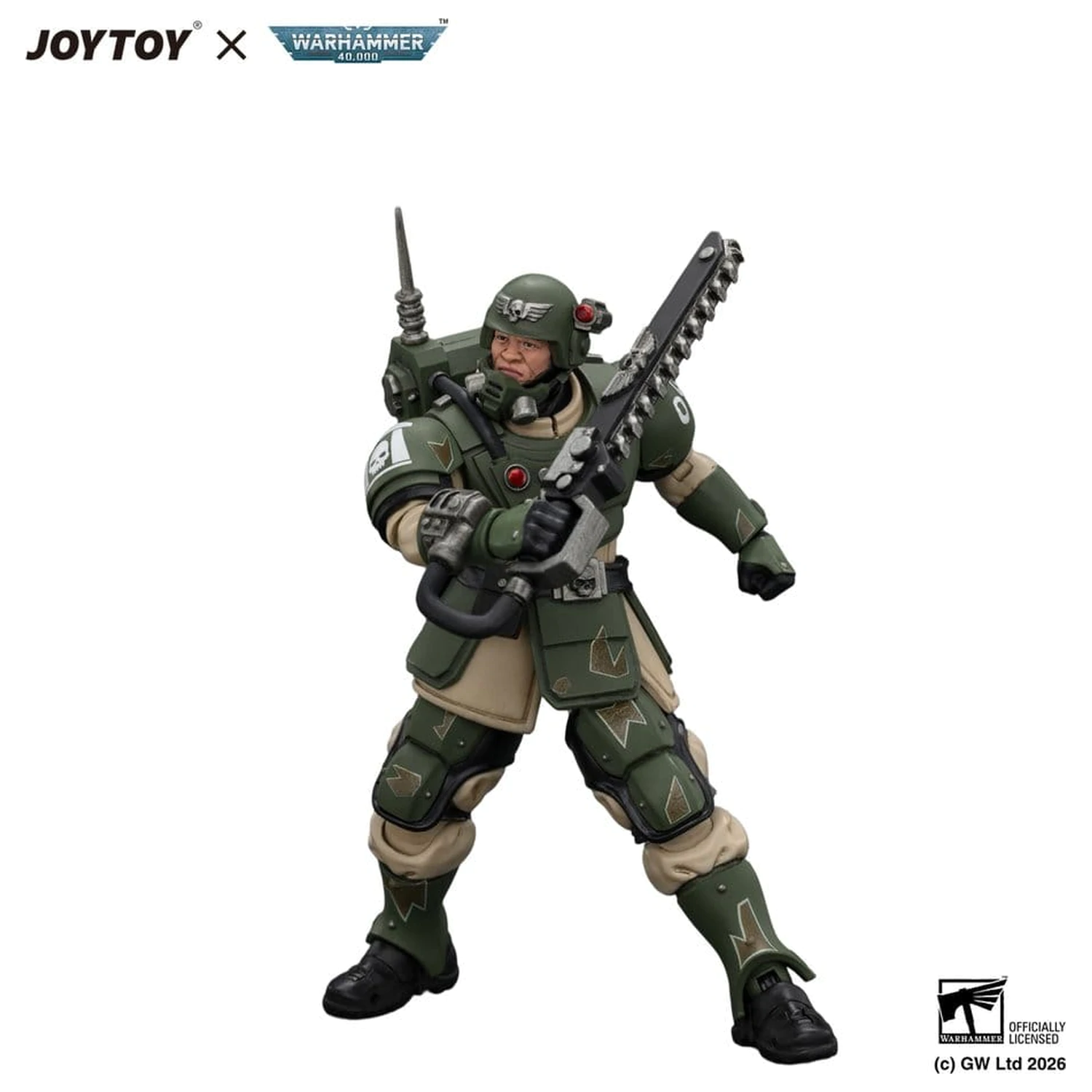 Warhammer Figurka akcji Astra Militarum Kasrkin 1 z mieczem łańcuchowym i pistoletem plazmowym zdjęcie produktu