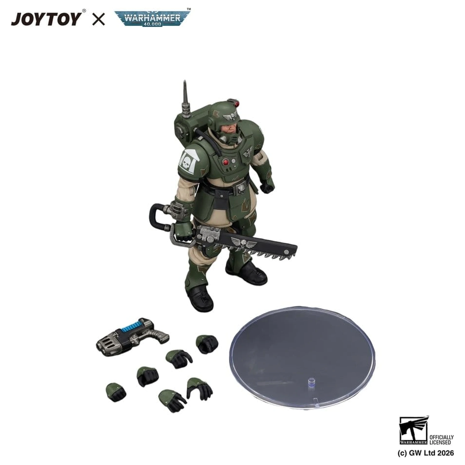Warhammer Figurka akcji Astra Militarum Kasrkin 1 z mieczem łańcuchowym i pistoletem plazmowym zdjęcie produktu