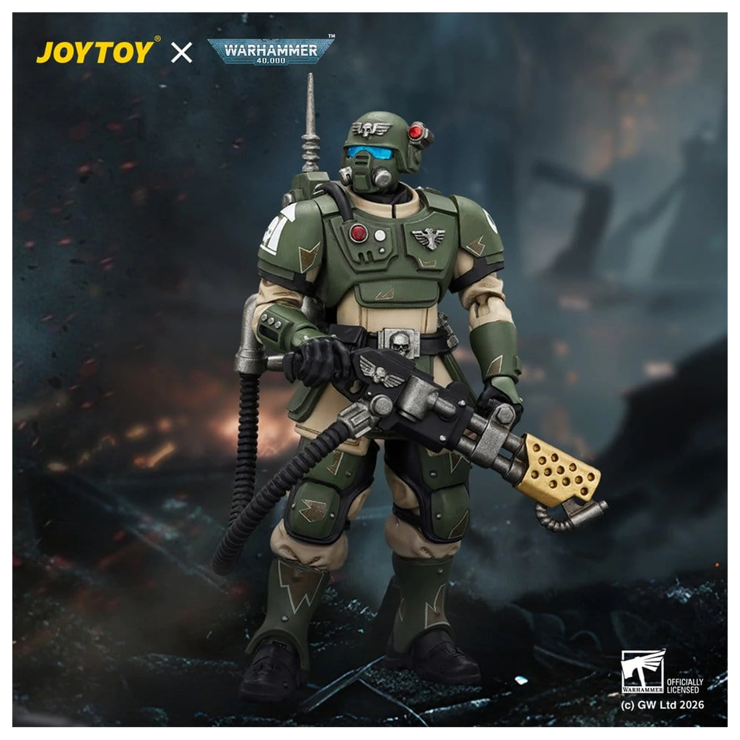 Warhammer Figurka Akcji Astra Militarum Kasrkin 2 z Flamerem zdjęcie produktu