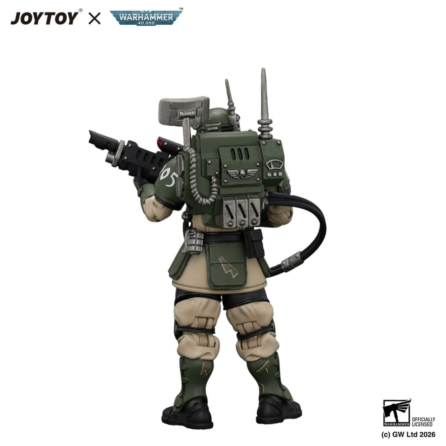 Warhammer figurka akcji Astra Militarum Kasrkin 3 z Hot-shot Lasgun i Vox-caster zdjęcie produktu