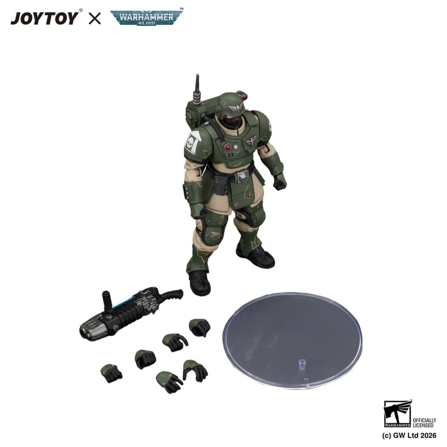 Warhammer figurka akcji Astra Militarum Kasrkin 4 z pistoletem plazmowym zdjęcie produktu