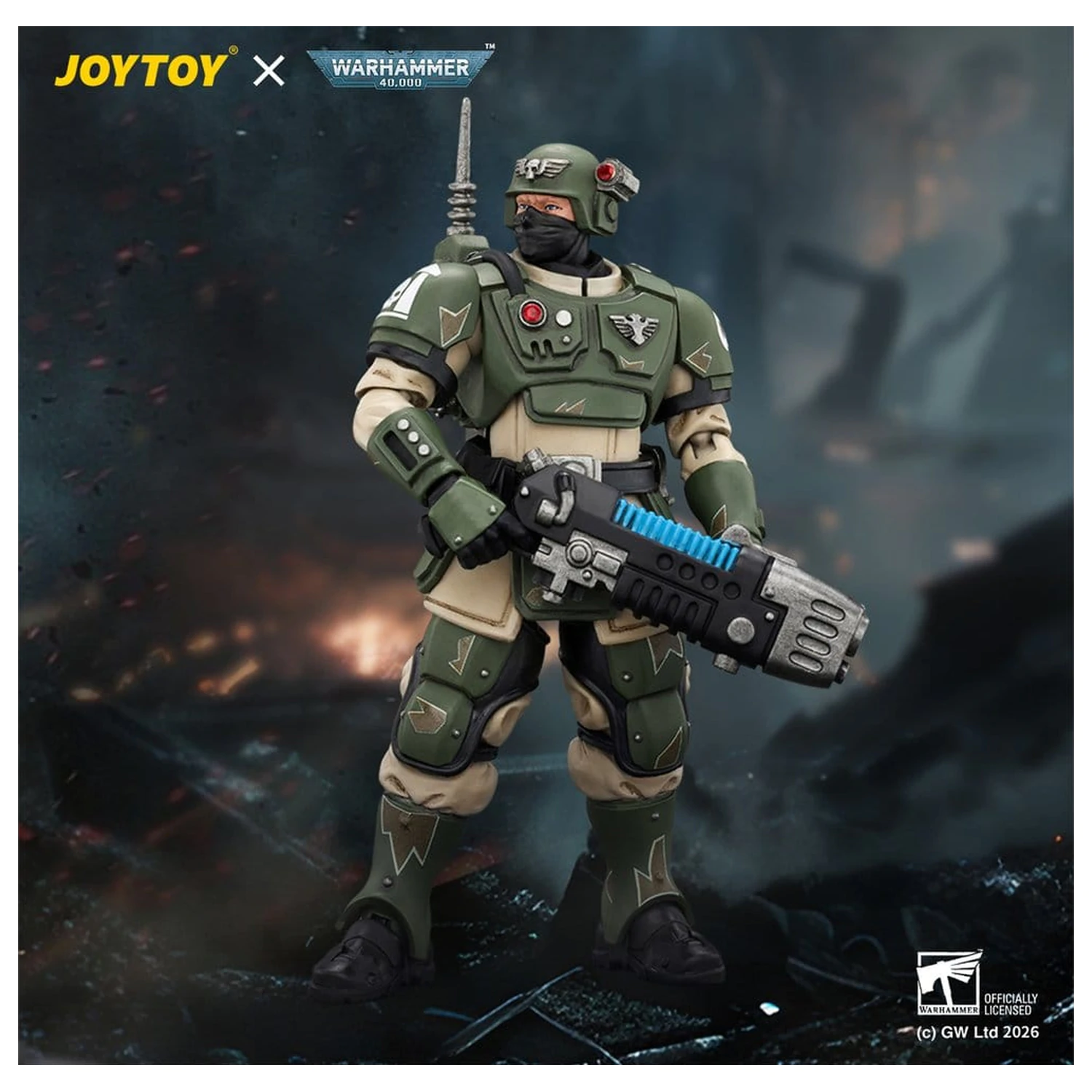 Warhammer figurka akcji Astra Militarum Kasrkin 4 z pistoletem plazmowym zdjęcie produktu
