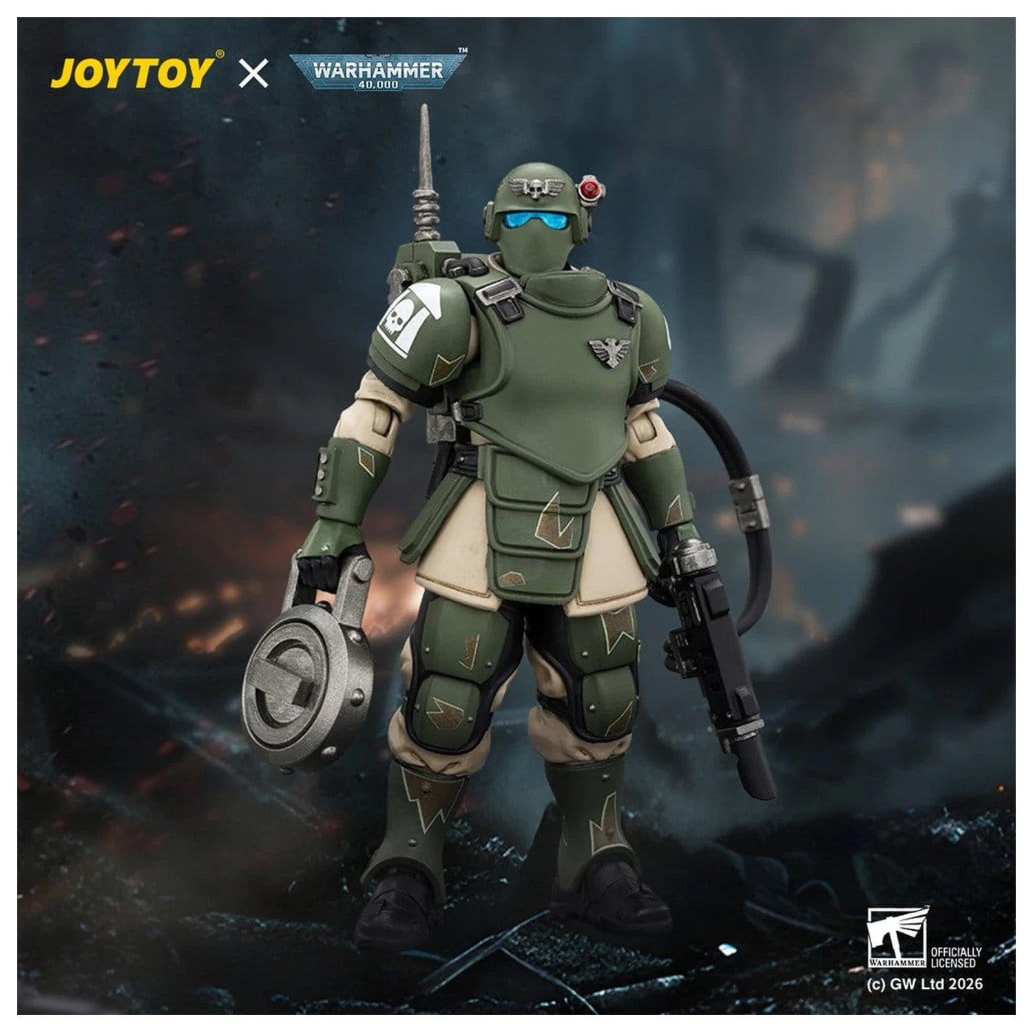 Warhammer Figurka Akcji Astra Militarum Kasrkin 6 z Hot-shot Laspistolem zdjęcie produktu
