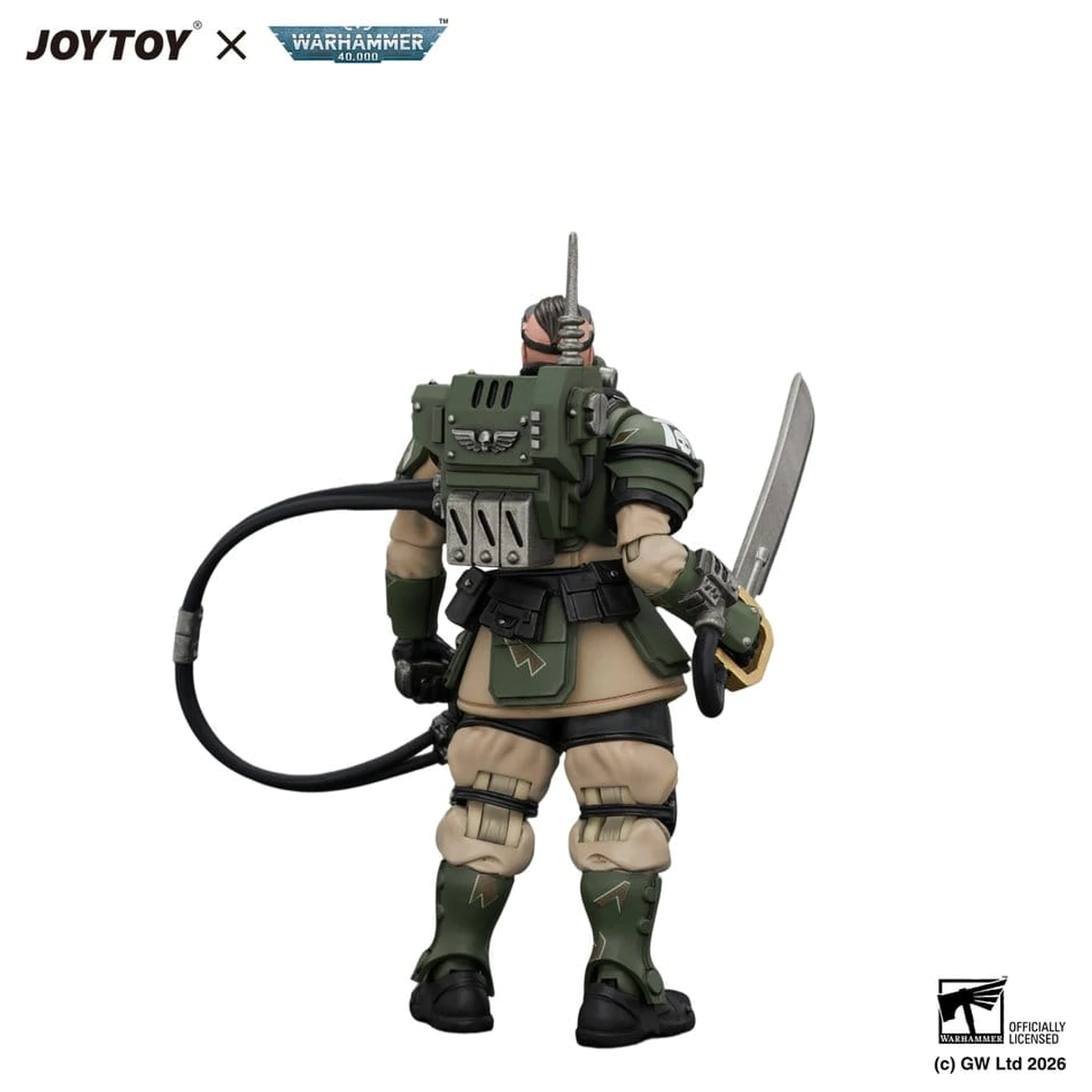 Warhammer figurka akcji Astra Militarum Kasrkin 7 z Hot-shot Laspistol i Power Sword zdjęcie produktu