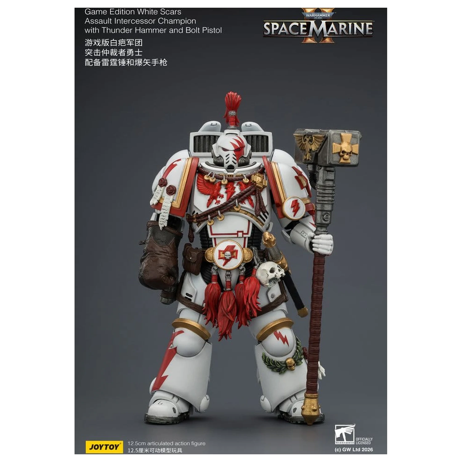 Warhammer Action Figure Game Edition White Scars Assault Intercessor Champion 13 cm zdjęcie produktu