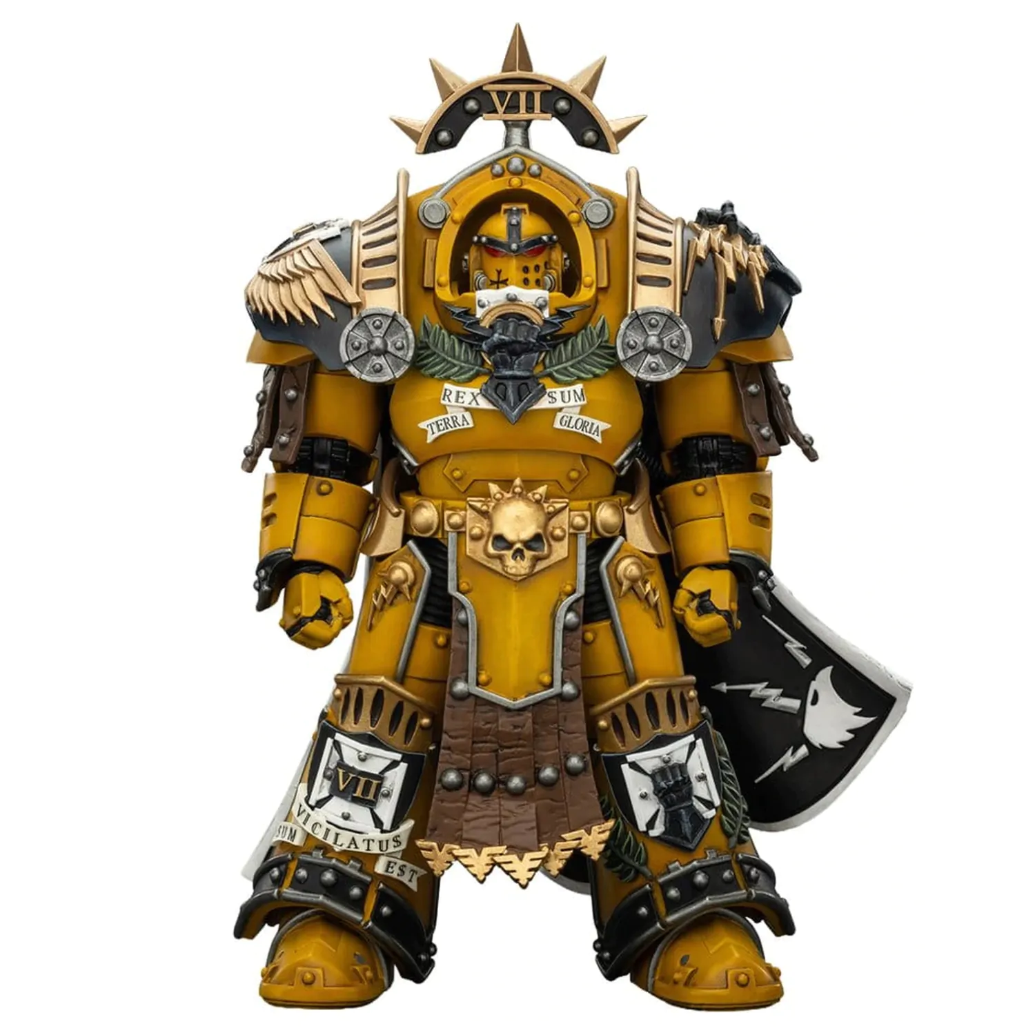 Warhammer Imperial Fists Figurka Akcji Legion Praetor w pancerzu Tartaros Terminator Armour z Power Sword i Vigil Storm Shield 14 cm zdjęcie produktu