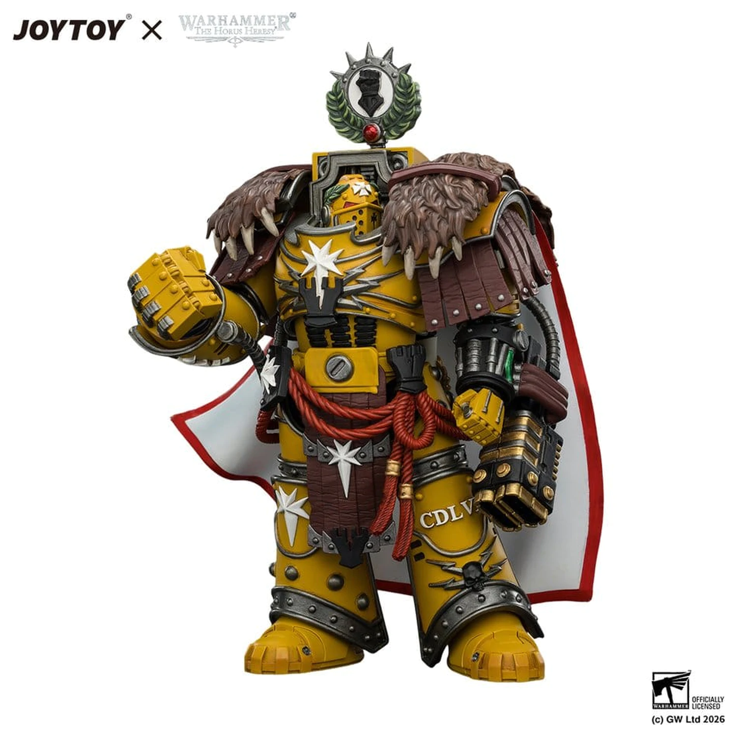 Warhammer Figurka Akcji Imperial Fists Lord Castellan Evander Garrius, The Tyrant of Cthonia 14 cm zdjęcie produktu