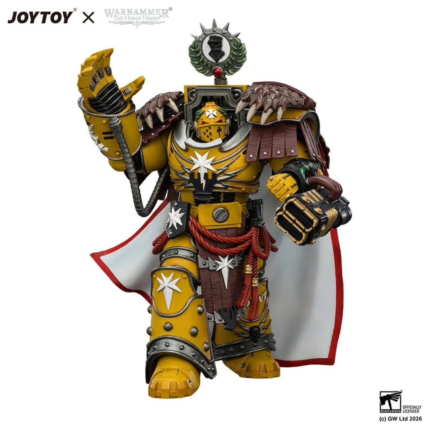 Warhammer Figurka Akcji Imperial Fists Lord Castellan Evander Garrius, The Tyrant of Cthonia 14 cm zdjęcie produktu