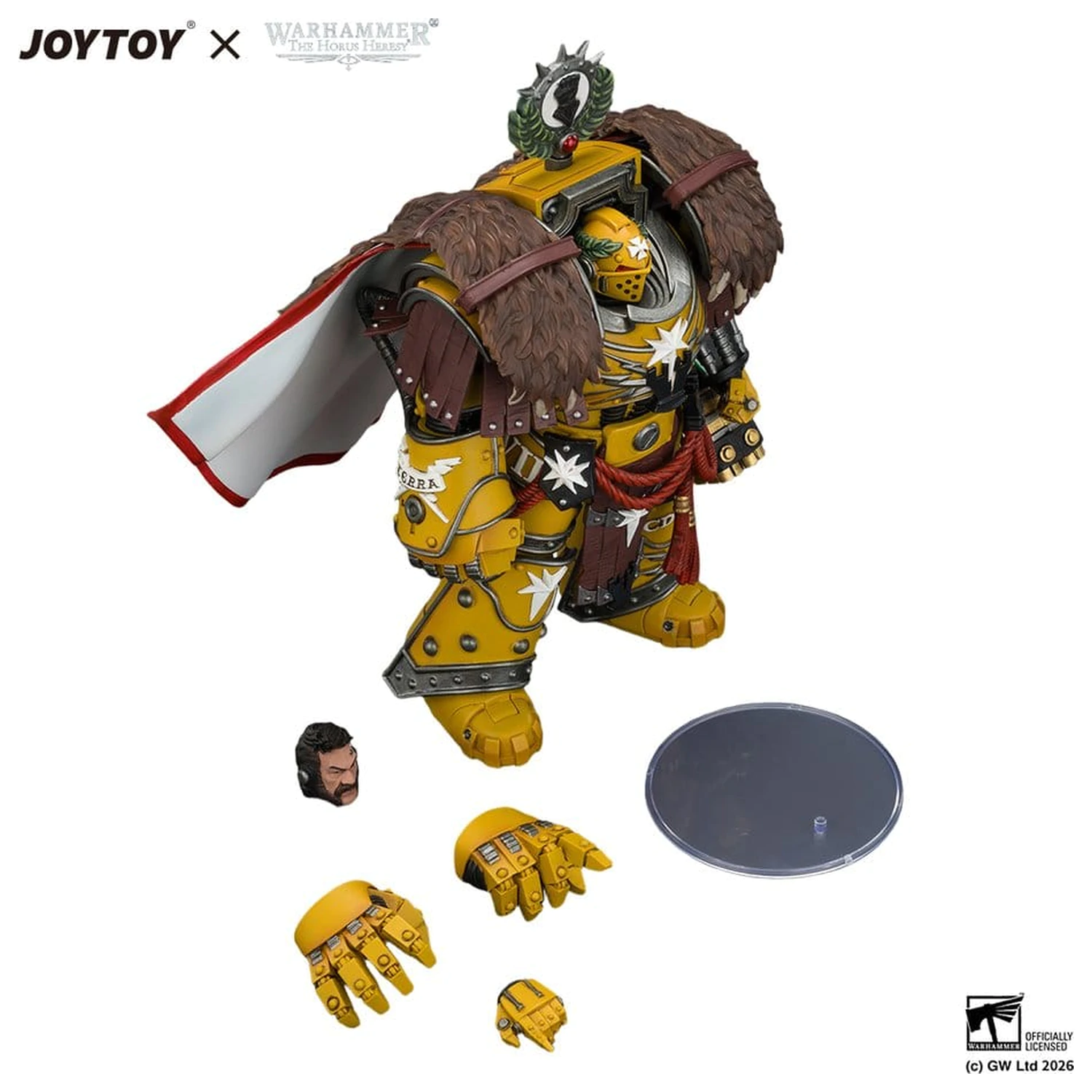Warhammer Figurka Akcji Imperial Fists Lord Castellan Evander Garrius, The Tyrant of Cthonia 14 cm zdjęcie produktu