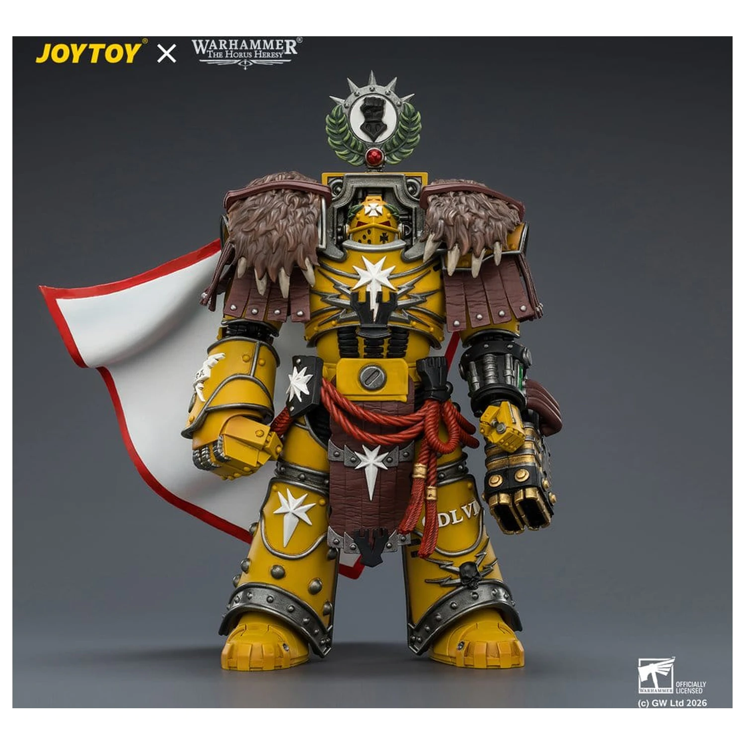 Warhammer Figurka Akcji Imperial Fists Lord Castellan Evander Garrius, The Tyrant of Cthonia 14 cm zdjęcie produktu