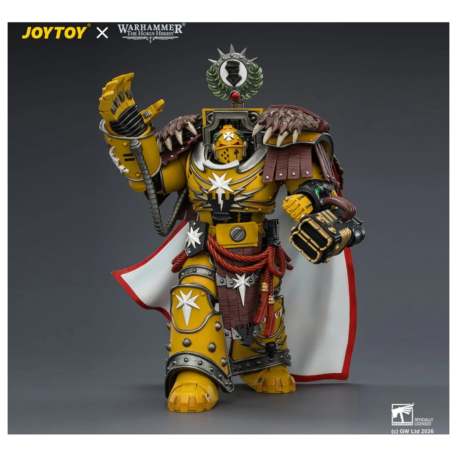 Warhammer Figurka Akcji Imperial Fists Lord Castellan Evander Garrius, The Tyrant of Cthonia 14 cm zdjęcie produktu
