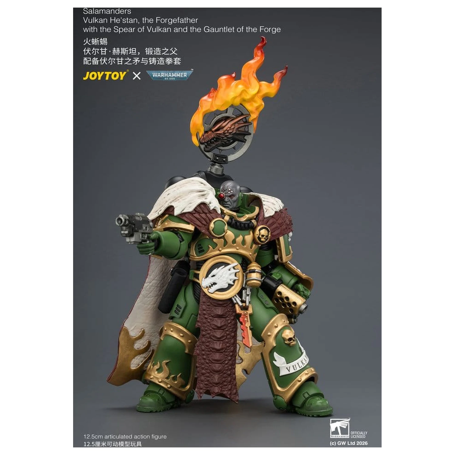 Warhammer figurka akcji Salamanders Vulkan He'stan, the Forgefather 13 cm zdjęcie produktu