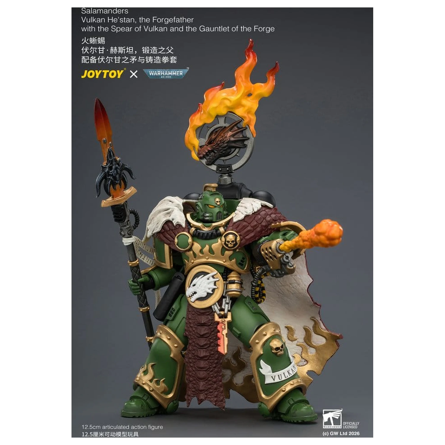Warhammer figurka akcji Salamanders Vulkan He'stan, the Forgefather 13 cm zdjęcie produktu