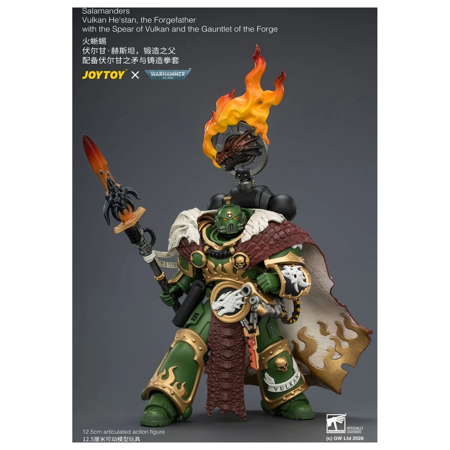 Warhammer figurka akcji Salamanders Vulkan He'stan, the Forgefather 13 cm zdjęcie produktu