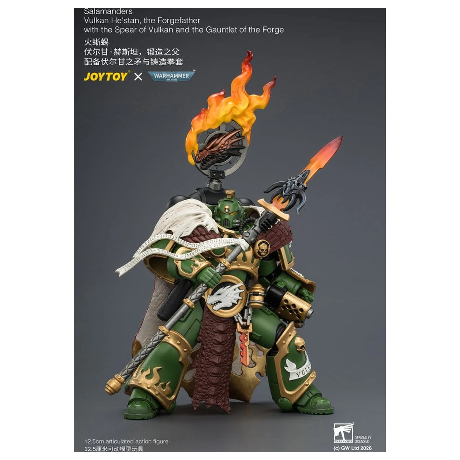 Warhammer figurka akcji Salamanders Vulkan He'stan, the Forgefather 13 cm zdjęcie produktu
