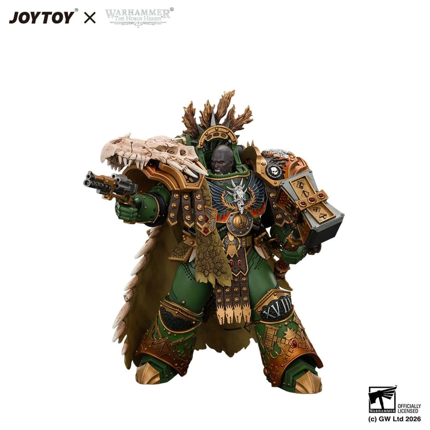 Warhammer figurka akcji Salamanders Vulkan, Primarch of the XVIIIth Legion 21 cm zdjęcie produktu
