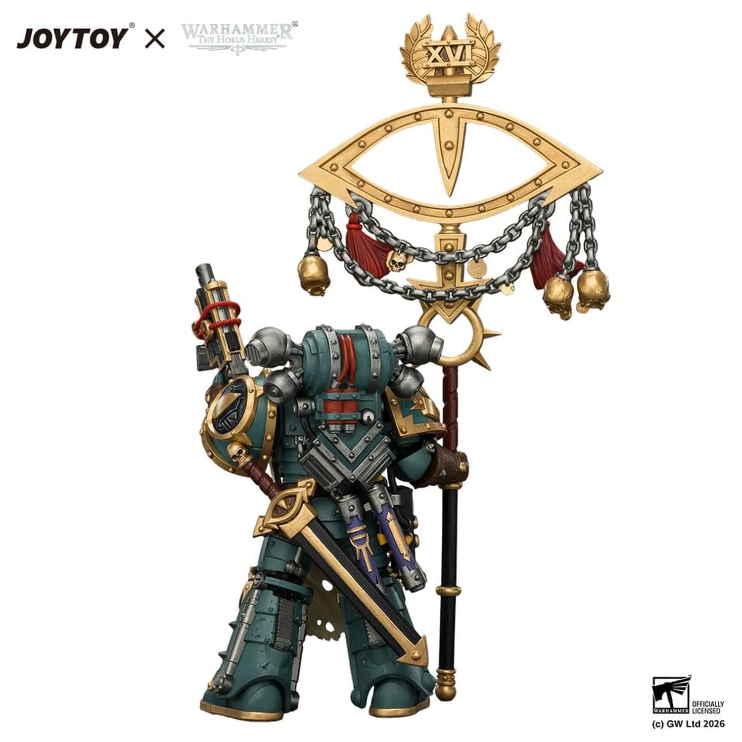 Warhammer Figurka akcji Sons of Horus Maloghurst the Twisted, the Warmaster's Equerry 13 cm zdjęcie produktu