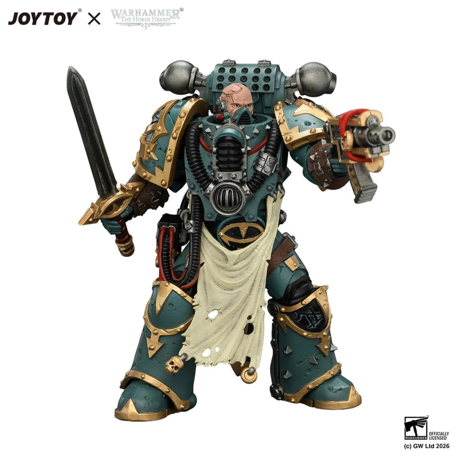 Warhammer Figurka akcji Sons of Horus Maloghurst the Twisted, the Warmaster's Equerry 13 cm zdjęcie produktu