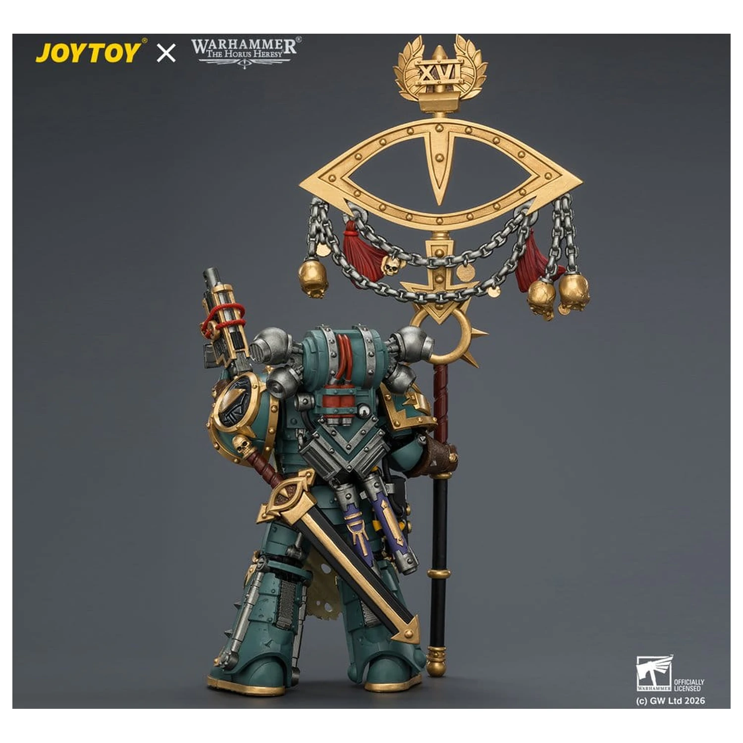 Warhammer Figurka akcji Sons of Horus Maloghurst the Twisted, the Warmaster's Equerry 13 cm zdjęcie produktu