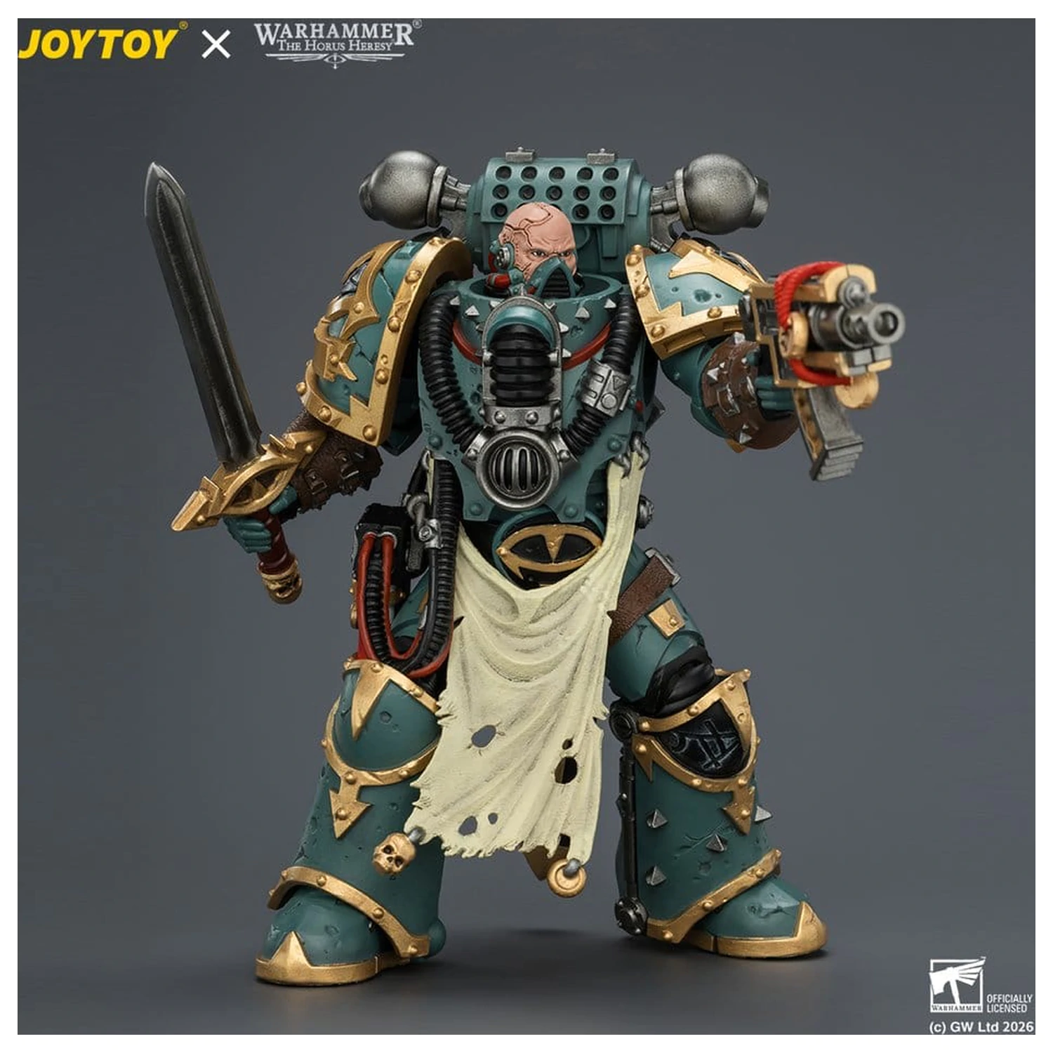Warhammer Figurka akcji Sons of Horus Maloghurst the Twisted, the Warmaster's Equerry 13 cm zdjęcie produktu
