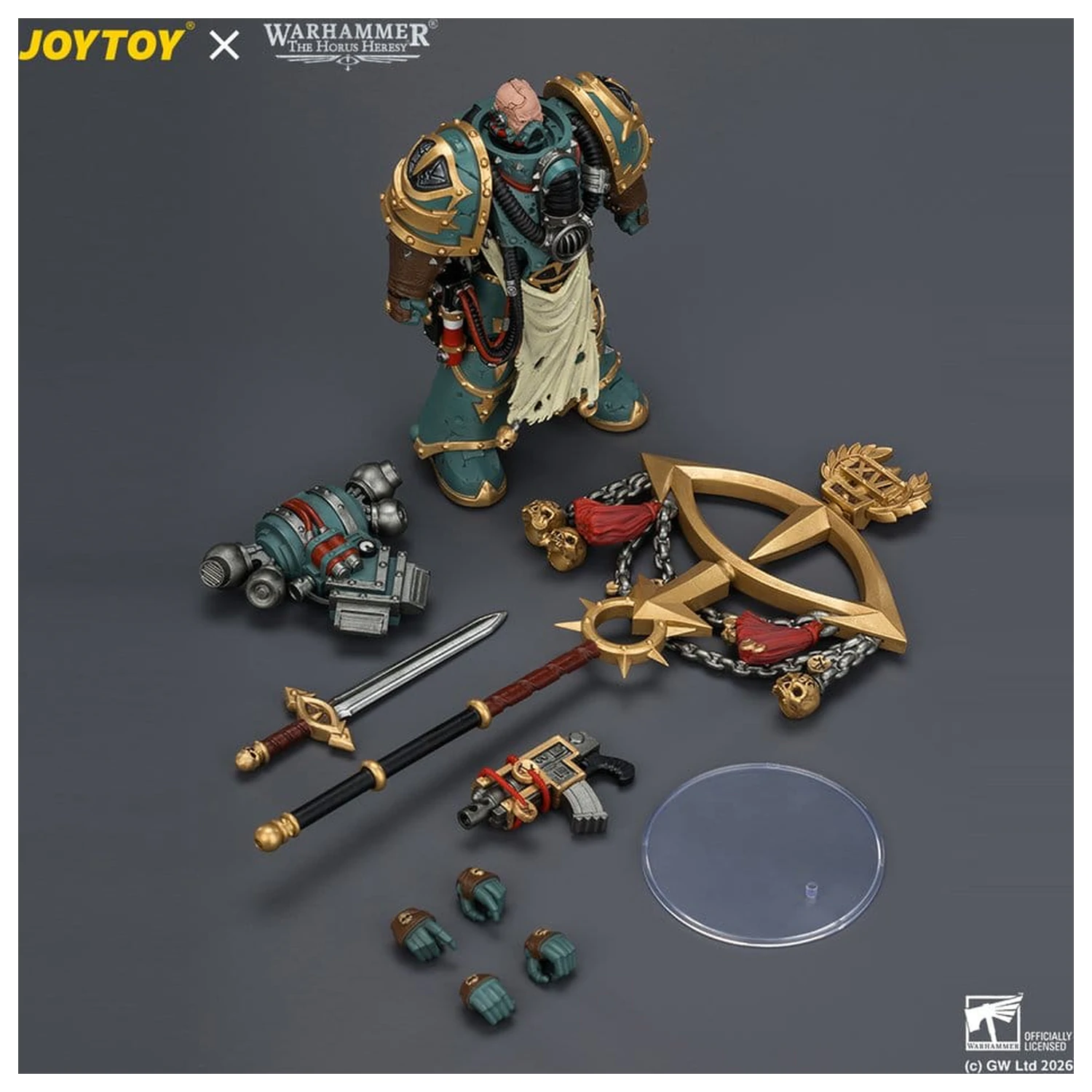 Warhammer Figurka akcji Sons of Horus Maloghurst the Twisted, the Warmaster's Equerry 13 cm zdjęcie produktu