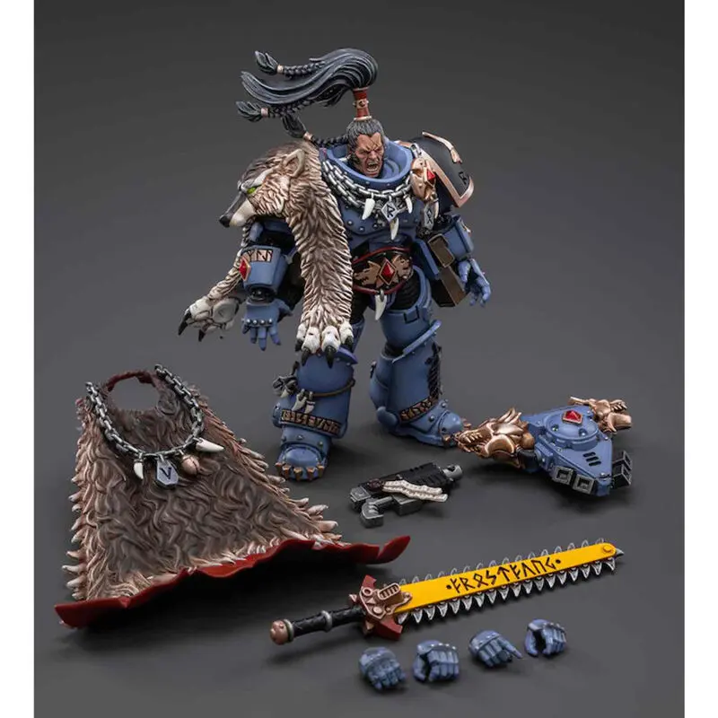 Warhammer 40k Figurka Akcji 1/18 Space Wolves Ragnar Blackmane 13 cm zdjęcie produktu