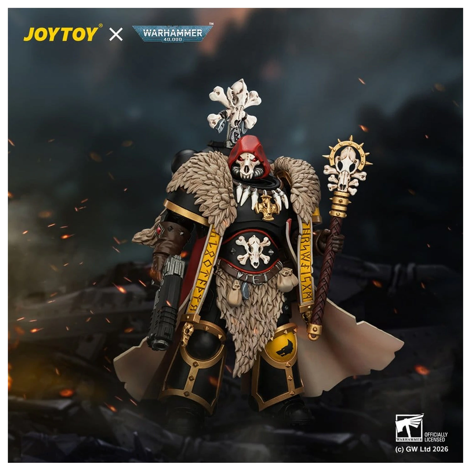 Warhammer figurka Space Wolves Wolf Priest 12 cm zdjęcie produktu