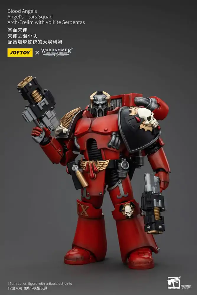 Warhammer The Horus Heresy Figurka Akcji 1/18 Blood Angels Angel's Tears Squad Arch-Erelim z Volkite Serpentas 12 cm zdjęcie produktu