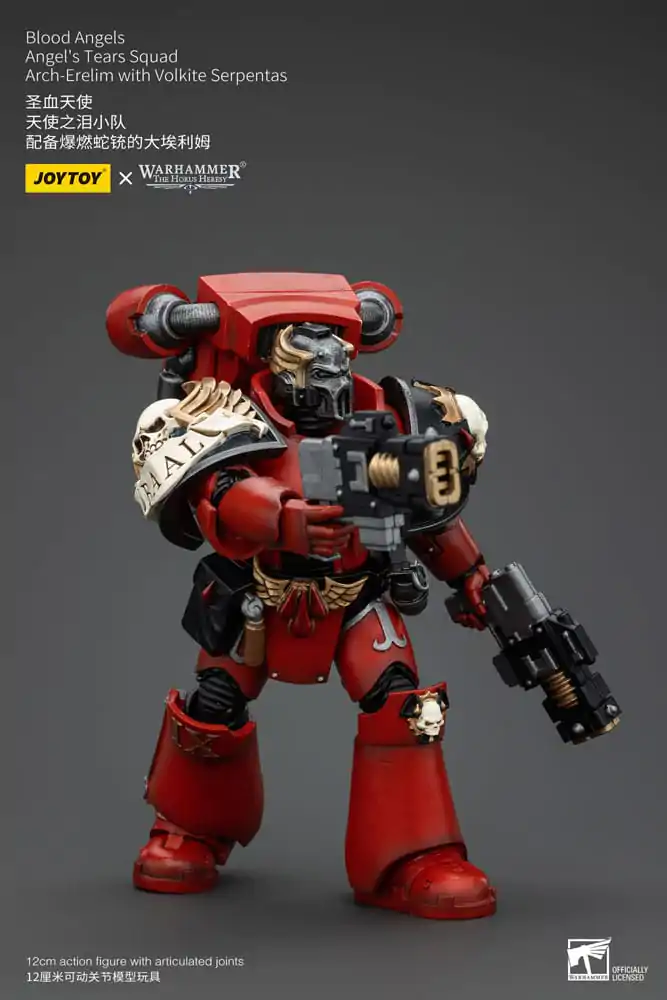 Warhammer The Horus Heresy Figurka Akcji 1/18 Blood Angels Angel's Tears Squad Arch-Erelim z Volkite Serpentas 12 cm zdjęcie produktu