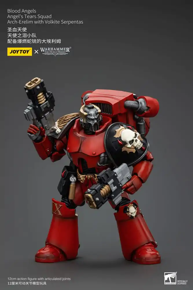 Warhammer The Horus Heresy Figurka Akcji 1/18 Blood Angels Angel's Tears Squad Arch-Erelim z Volkite Serpentas 12 cm zdjęcie produktu