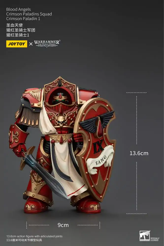 Warhammer The Horus Heresy Figurka Akcji 1/18 Blood Angels Crimson Paladins Squad Crimson Paladin 1 14 cm zdjęcie produktu