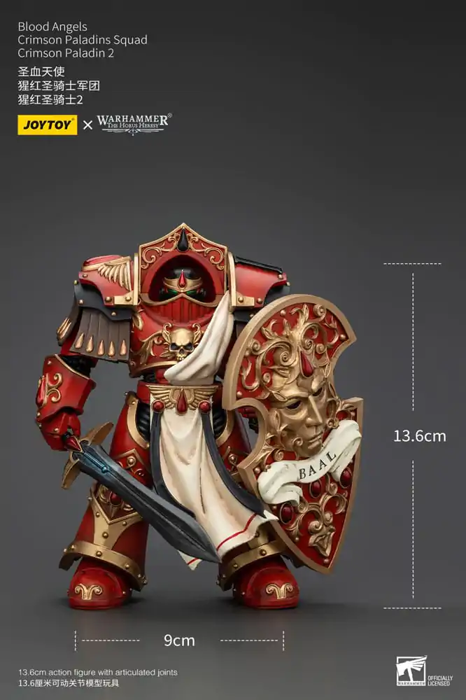 Warhammer The Horus Heresy Figurka Akcji 1/18 Blood Angels Crimson Paladins Squad Crimson Paladin 2 14 cm zdjęcie produktu