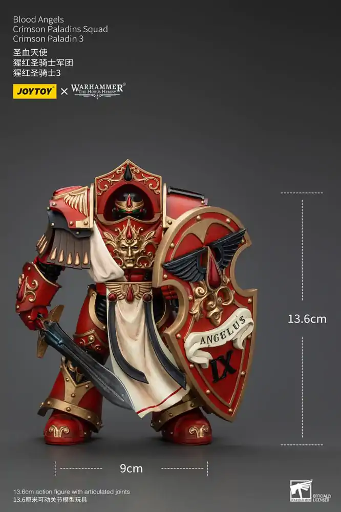 Warhammer The Horus Heresy Figurka Akcji 1/18 Blood Angels Crimson Paladins Squad Crimson Paladin 3 14 cm zdjęcie produktu