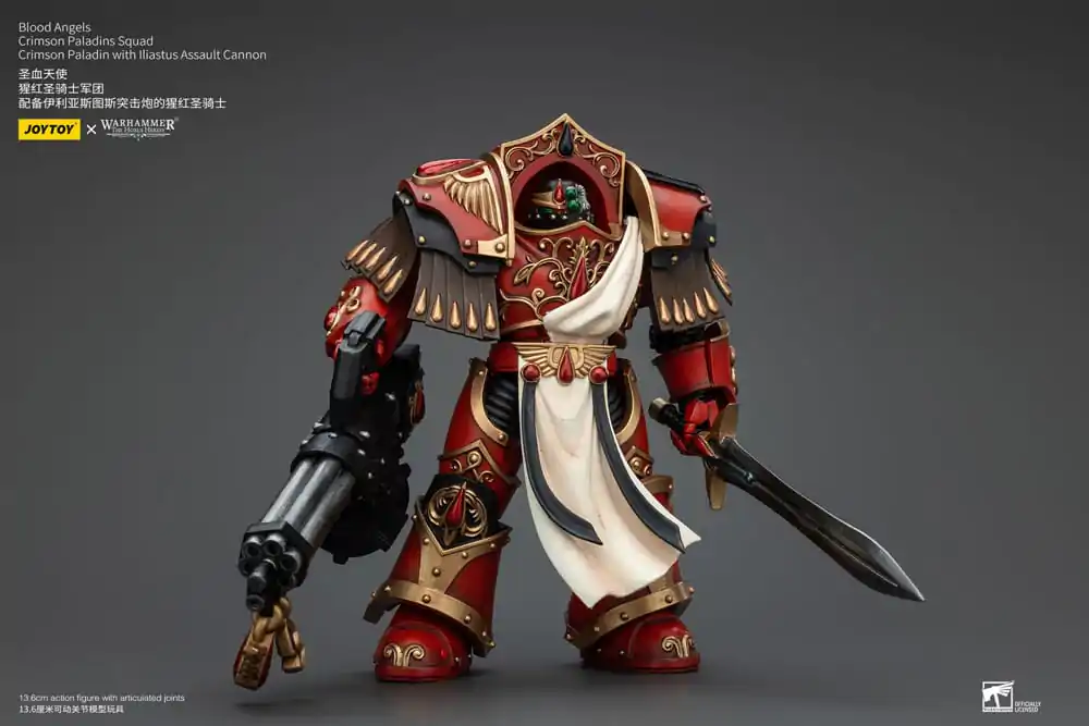 Warhammer The Horus Heresy Figurka Akcji 1/18 Blood Angels Crimson Paladins Squad Crimson Paladin z Iliastus Assault Cannon 14 cm zdjęcie produktu