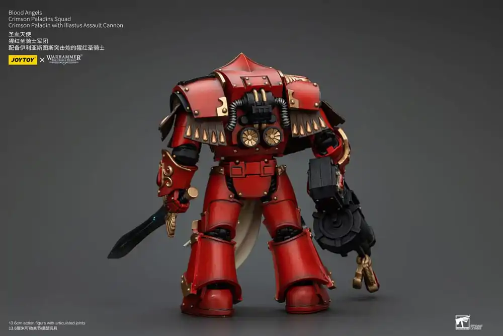 Warhammer The Horus Heresy Figurka Akcji 1/18 Blood Angels Crimson Paladins Squad Crimson Paladin z Iliastus Assault Cannon 14 cm zdjęcie produktu