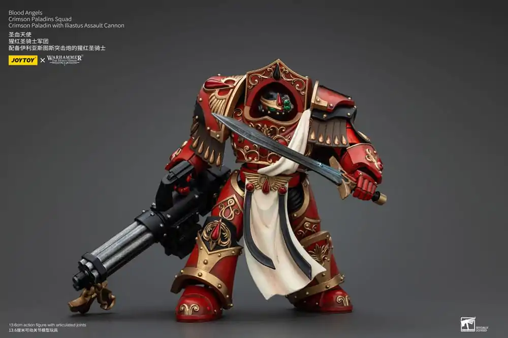 Warhammer The Horus Heresy Figurka Akcji 1/18 Blood Angels Crimson Paladins Squad Crimson Paladin z Iliastus Assault Cannon 14 cm zdjęcie produktu