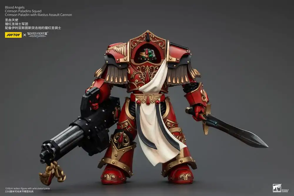 Warhammer The Horus Heresy Figurka Akcji 1/18 Blood Angels Crimson Paladins Squad Crimson Paladin z Iliastus Assault Cannon 14 cm zdjęcie produktu