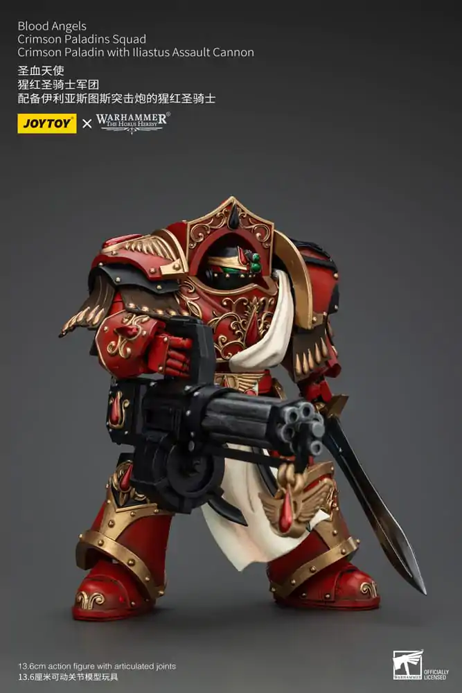 Warhammer The Horus Heresy Figurka Akcji 1/18 Blood Angels Crimson Paladins Squad Crimson Paladin z Iliastus Assault Cannon 14 cm zdjęcie produktu