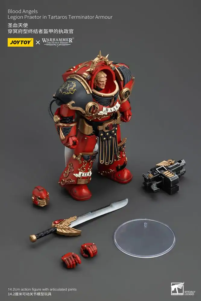 Warhammer The Horus Heresy Figurka Akcji 1/18 Blood Angels Legion Praetor w Zbroi Terminatora Tartaros 14 cm zdjęcie produktu