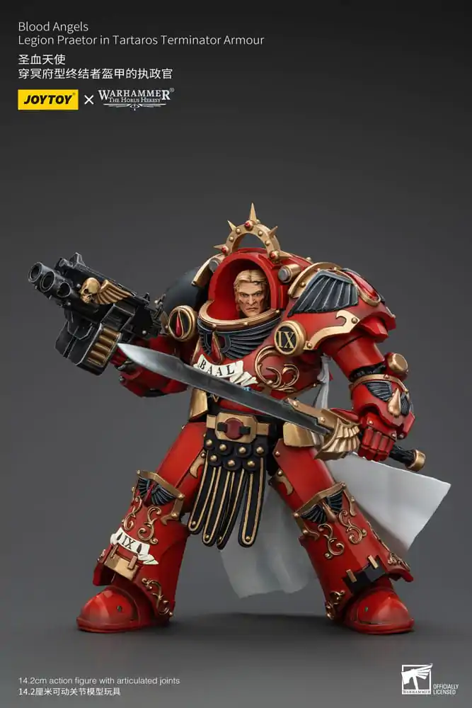 Warhammer The Horus Heresy Figurka Akcji 1/18 Blood Angels Legion Praetor w Zbroi Terminatora Tartaros 14 cm zdjęcie produktu