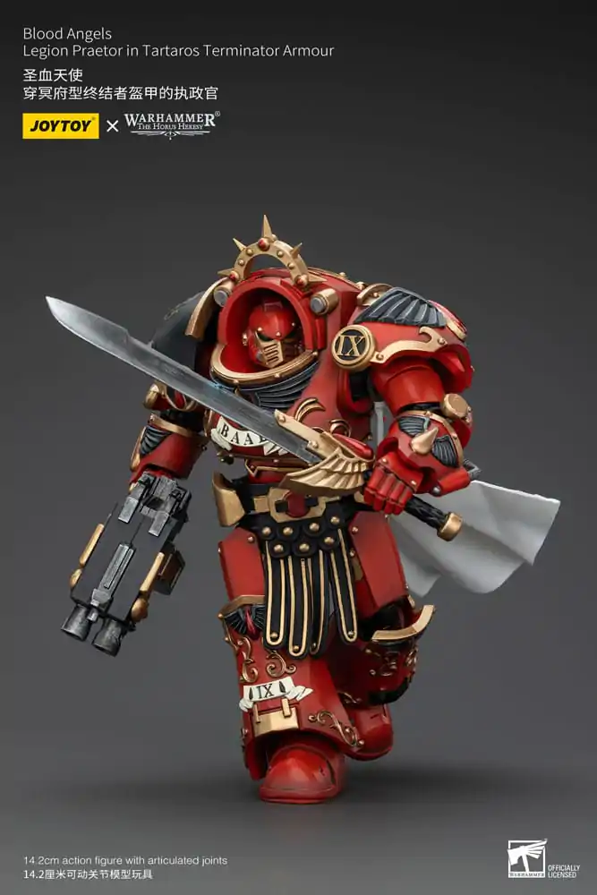 Warhammer The Horus Heresy Figurka Akcji 1/18 Blood Angels Legion Praetor w Zbroi Terminatora Tartaros 14 cm zdjęcie produktu