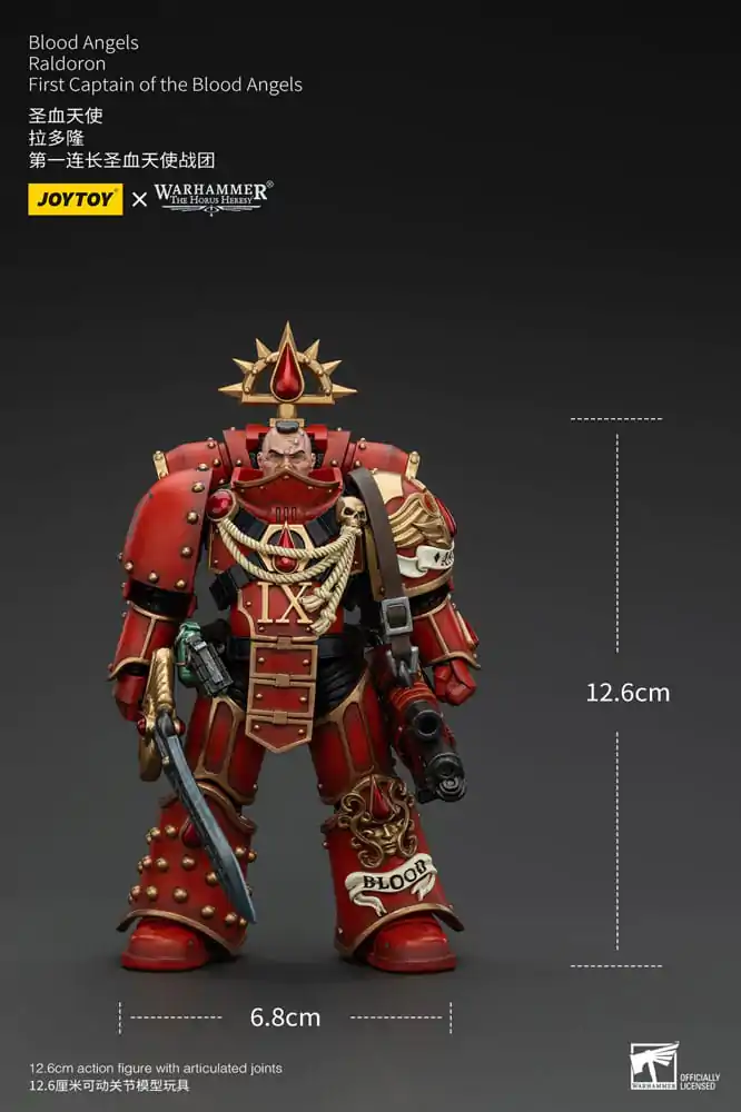 Warhammer The Horus Heresy Figurka Akcji 1/18 Blood Angels Raldoron Pierwszy Kapitan Blood Angels 13 cm zdjęcie produktu