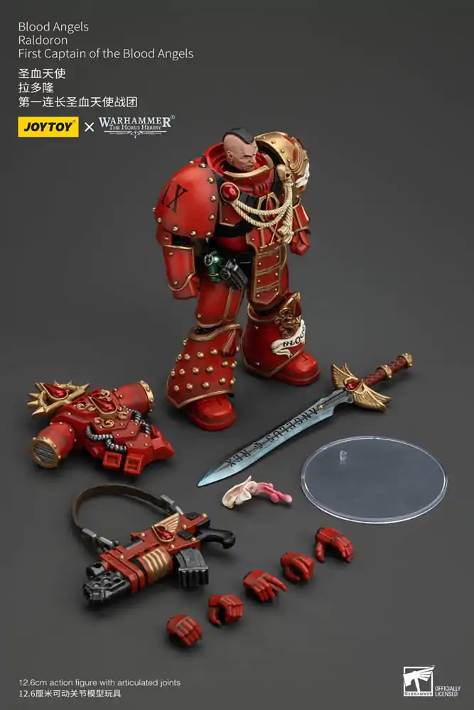 Warhammer The Horus Heresy Figurka Akcji 1/18 Blood Angels Raldoron Pierwszy Kapitan Blood Angels 13 cm zdjęcie produktu